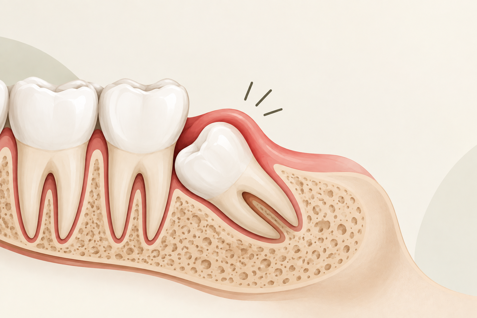 painful impacted tooth